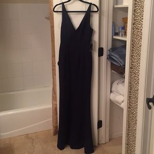 Lulus XS Melora Navy maxi dress new with tags!